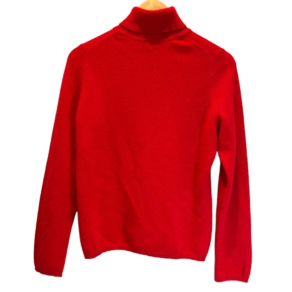 Charter Club Red Cashmere Turtleneck - Picture 3 of 5